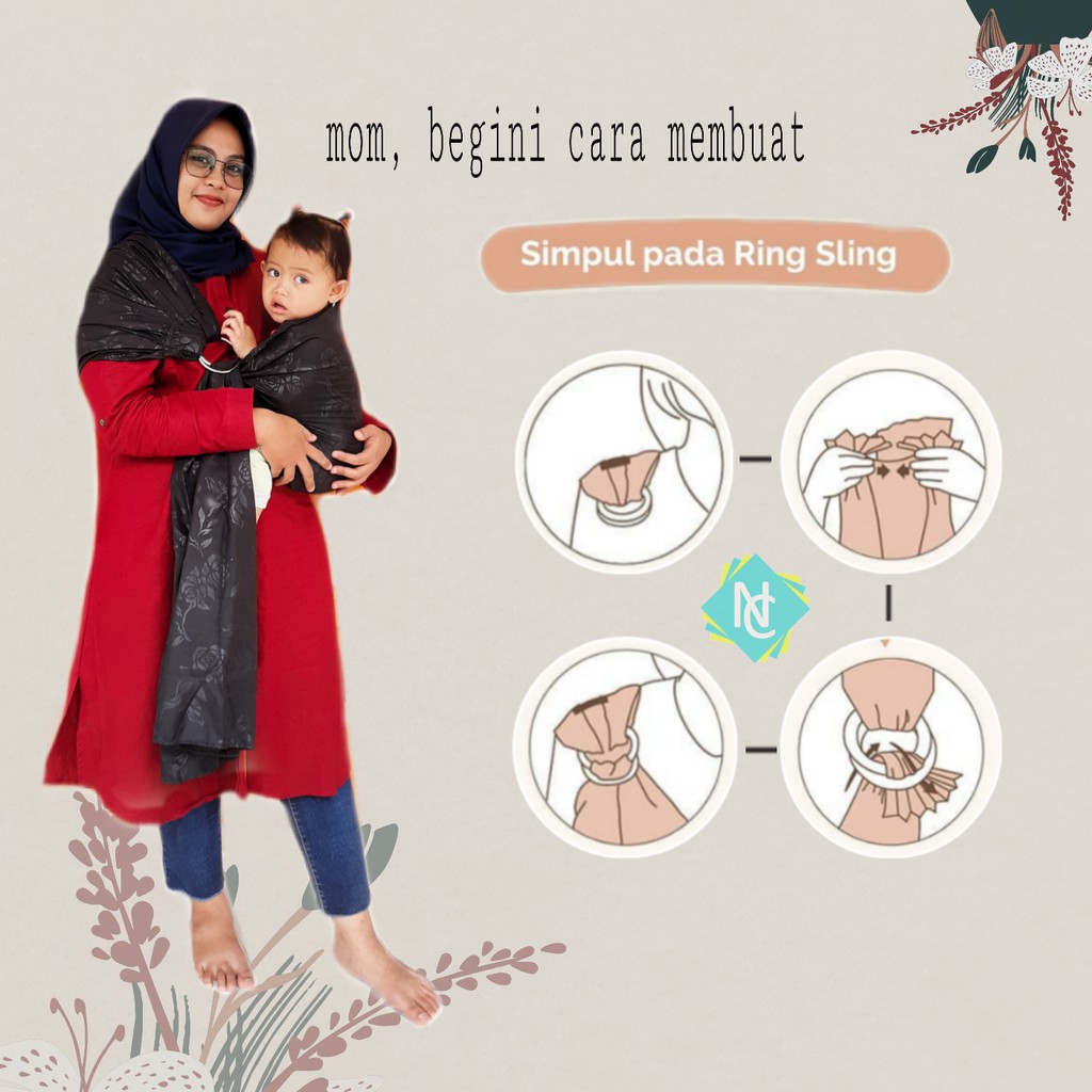 gendongan bayi gendongan ring sling carrier baby