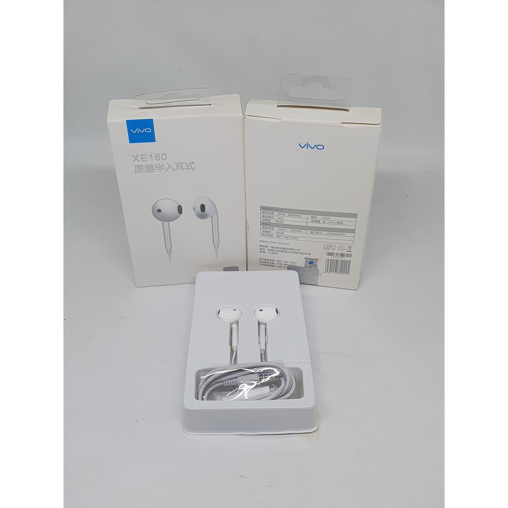 Earphone Vivo XE160 Original Handsfree Headset Vivo Ori XE160