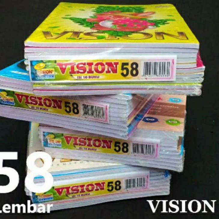 

Barang Pilihan.. Buku Tulis Vision isi 58 lembar Stok Melimpah Murah