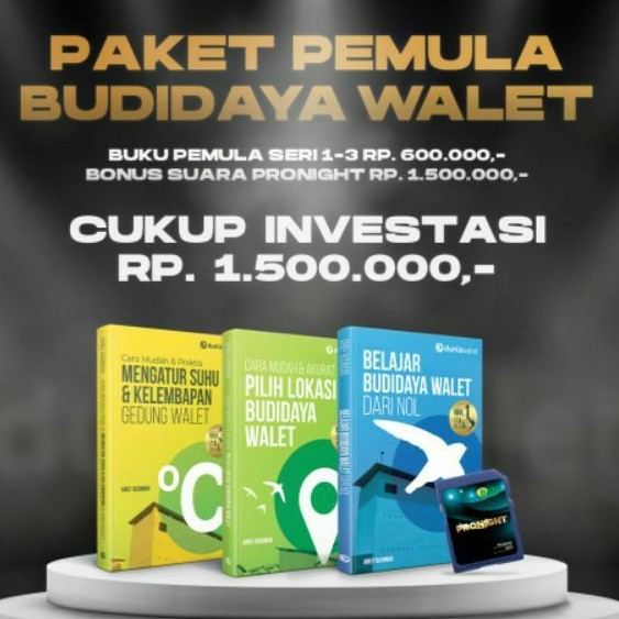 FREE ONGKIR PROMO SUARA WALET PRONIGHT FREE 3 BUKU ORIGINAL DUNIA WALET DRS ARIF BUDIMAN