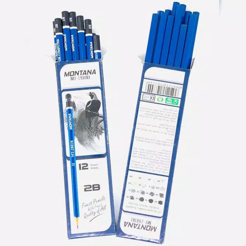 

(12pcs)Pensil 2b STARK MONTANA BIRU Murah Grosir Lusin / Alat Tulis Sekolah Kantor