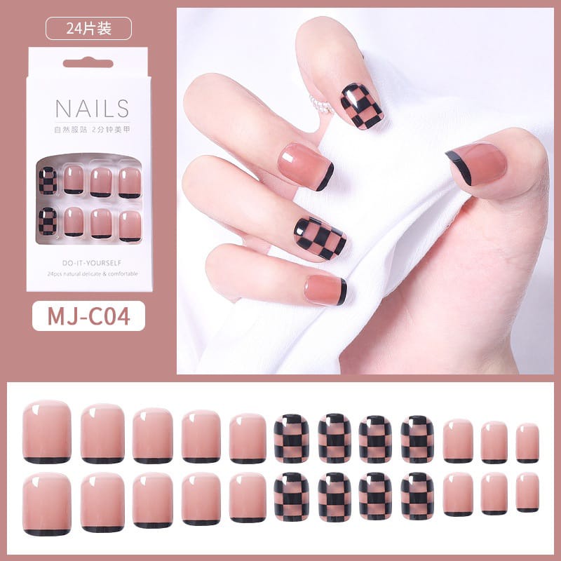 Kuku Palsu 24 pcs nail art korean style