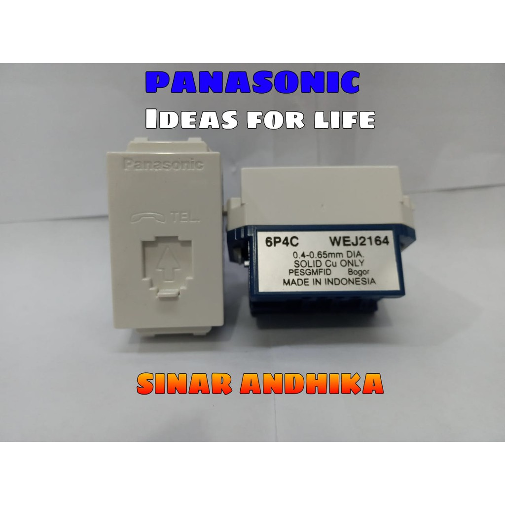 MODUL / JACK TELEPON PUTIH PANASONIC WEJ 2164