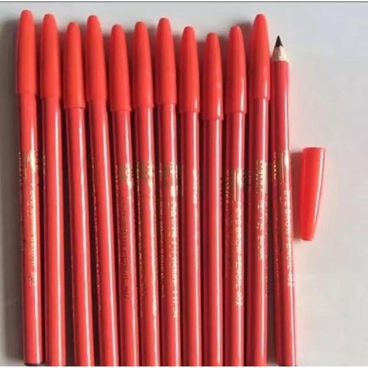 Pensil Alis Davis 1 LUSIN [ 12PCS ] PENSIL ALIS DAVIS Orange - Pensil Alis Davis Kosmetik - Coklat