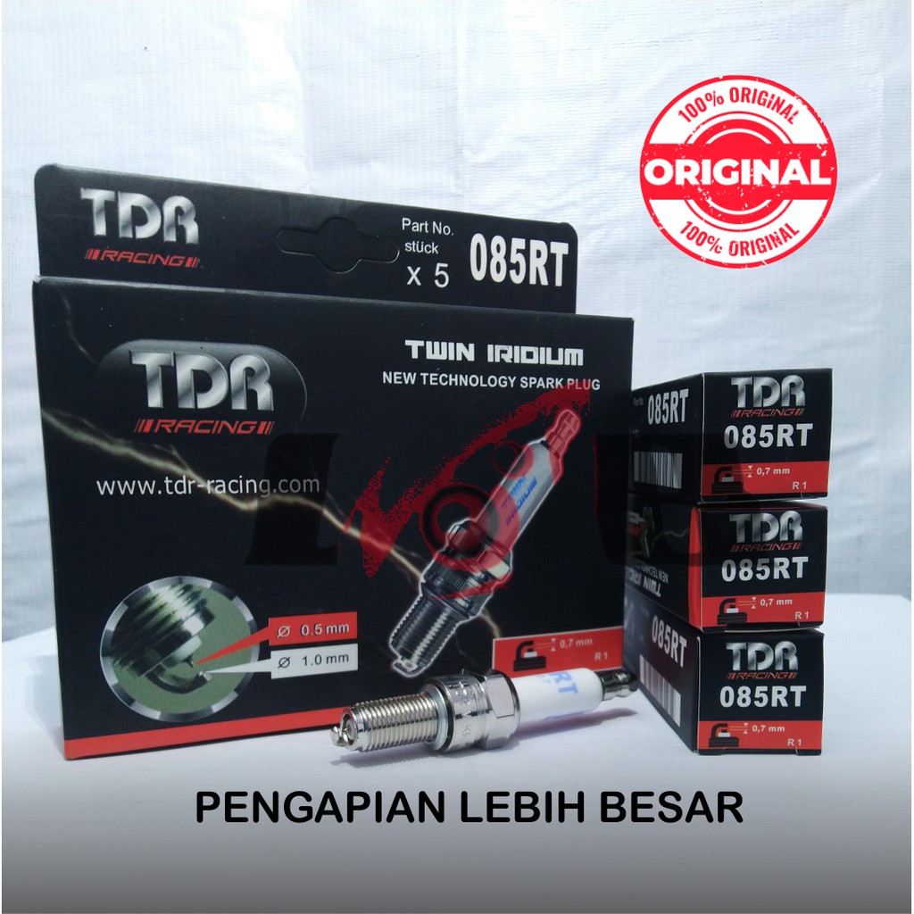 Busi TDR Twin Iridium 085RT Karisma Vario Beat Scoopy Xeon Nmax Aerox MX FU 085 RT