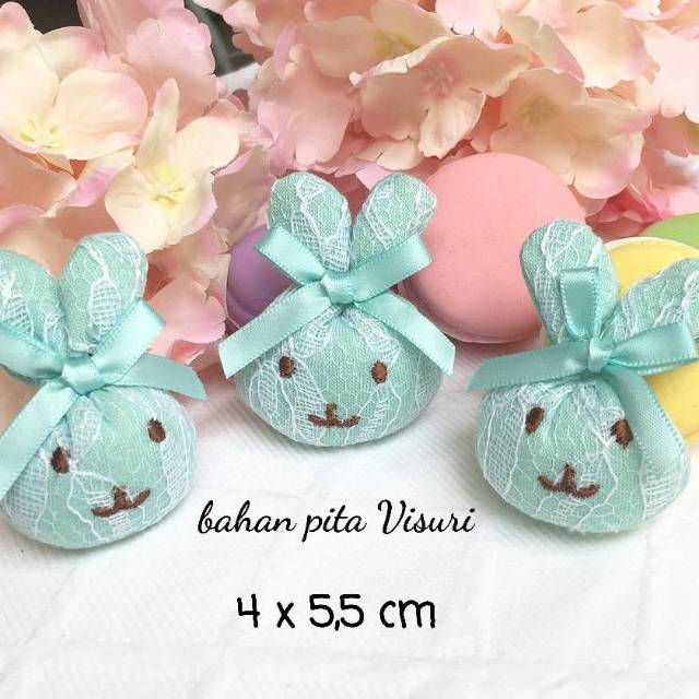 Aplikasi Bunny Renda Dacron Tosca