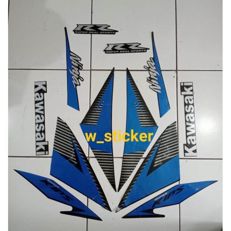 Striping stiker ninja Rr new 2014 biru