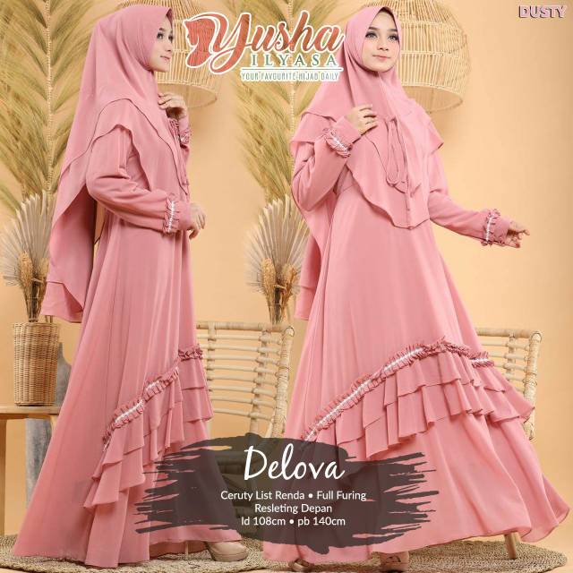 DELOVA SYARI BUSANA MUSLIMAH CERUTY