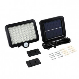 Bisa COD Lampu Taman Tenaga Solar Panel PIR Motion Sensor 56 LED 400 Lumens