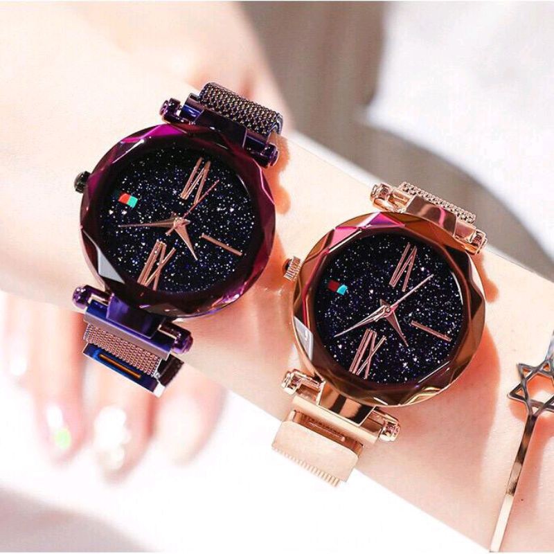 Jam tangan wanita tali magnet pasir super