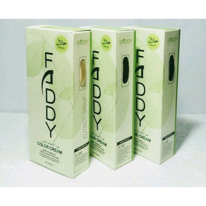 PEWARNA RAMBUT/CAT RAMBUT/FADDY COLOUR CREAM (100ML+100ML)