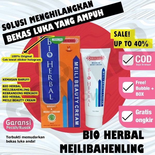 BIO HERBAL Meilibahenling Original Penghilang Bekas Luka HItam Bopeng Koreng /Jerawat Permanen