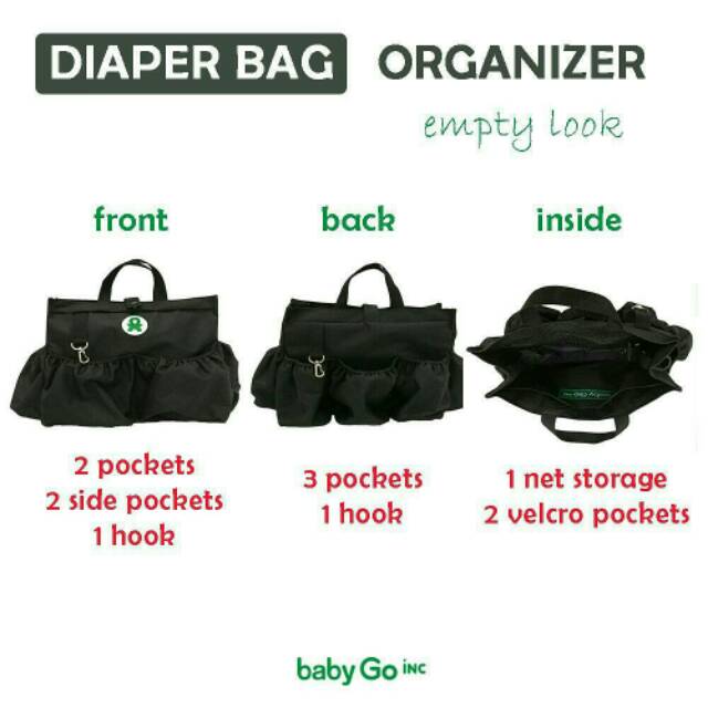 BabyGo Inc - Baby go inc Diaper Bags Organizer - Babygoinc - tas bayi