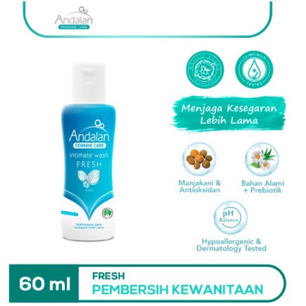 Andalan Feminine Care Wash 60ml | Fresh / Natural White / Revitalize
