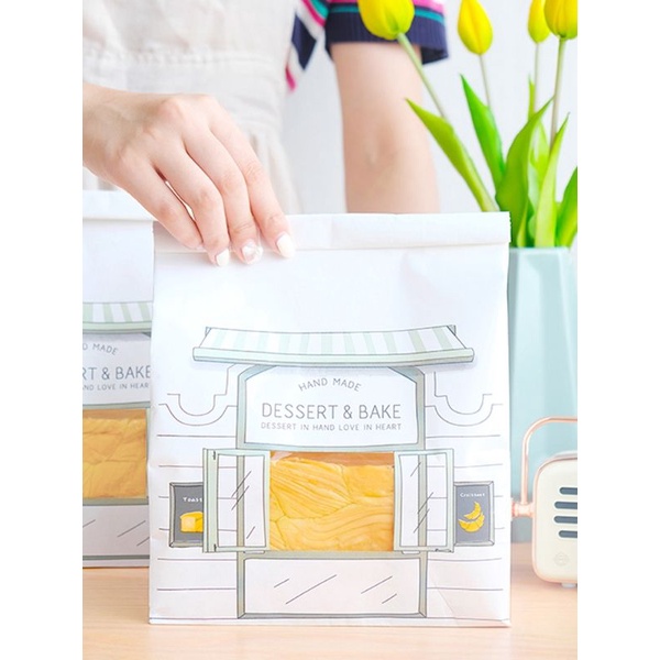 

Kantong roti tawar 450gram premium bread paper bag Dessert and Bake