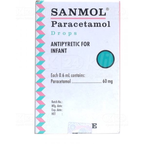 SANMOL DROP/OBAT PENURUN PANAS BAYI DAN ANAK-ANAK/SIRUP SANMOL/PARACET