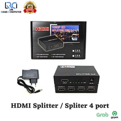 HDMI Splitter / Spliter 4 port Full HD 1080p 3D 4K