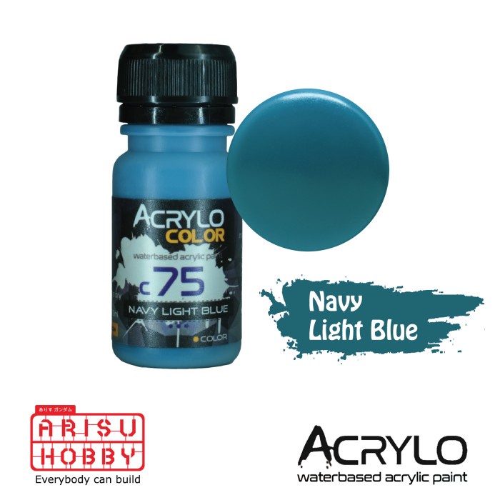 

ACRYLO COLOR NAVY LIGHT BLUE C75 Acrylic Paint Color Cat Gundam