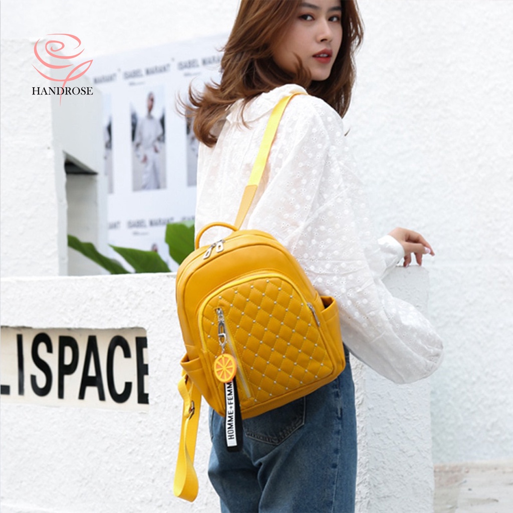 Handrose - Tas Wanita Terbaru / Tas Wanita Fashion / Tas Ransel Wanita / Tas Backpack Wanita / Tas Gendong Wanita / Tas Ransel Wanita Korea / Tas Punggung Wanita / Tas Ransel Terbaru