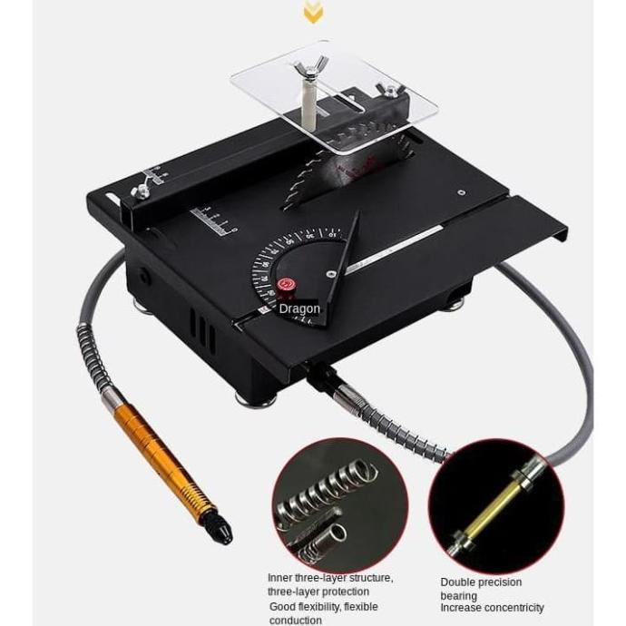 Table Saw Mesin Potong / Mesin Poles Mini Serbaguna Diy 100W T5 Wolike Termurah