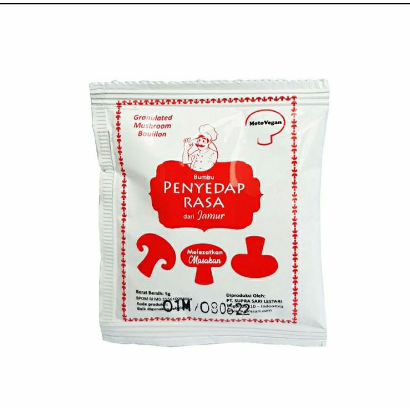 

Motovegan Kaldu Jamur Non MSG (5gram)