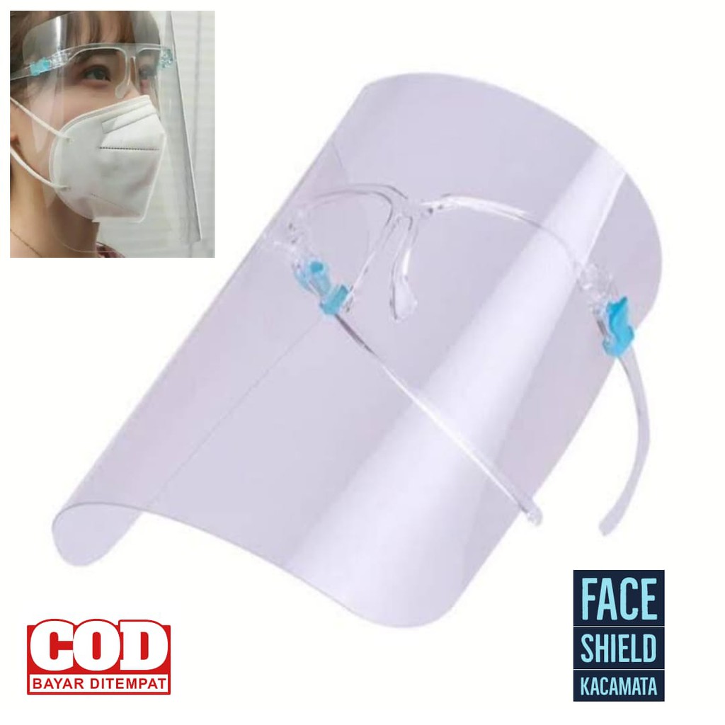 face shield kacamata perlindungan wajah mudah dilepas