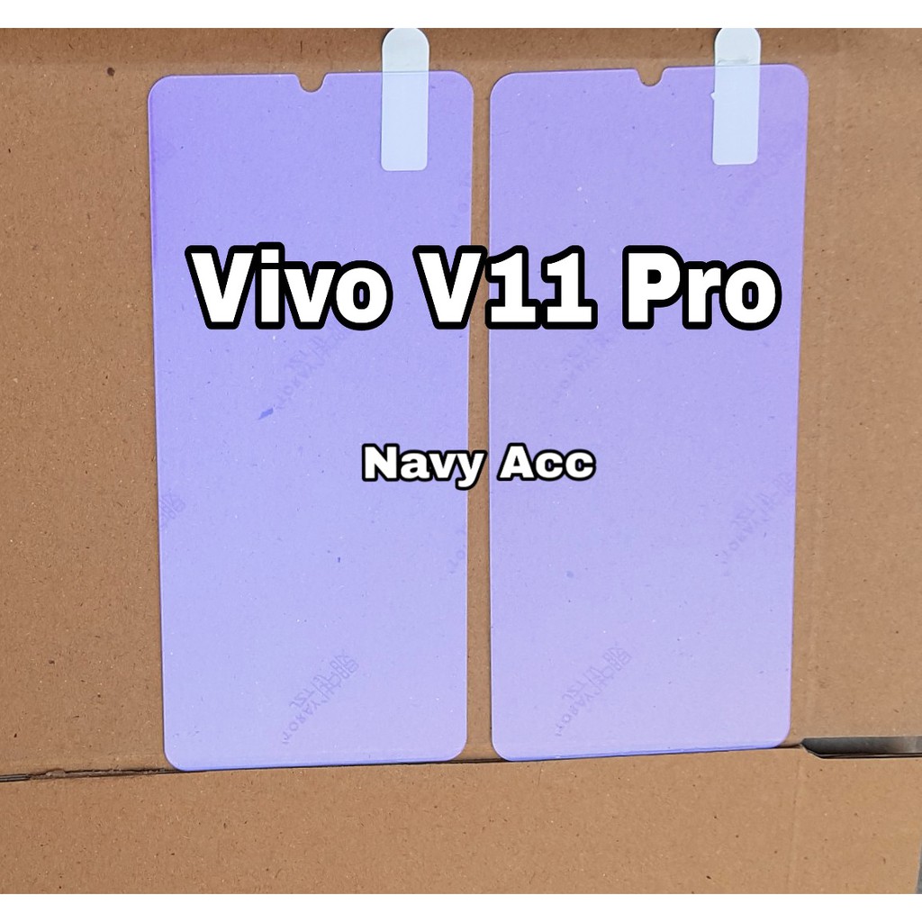 Tempered Glass Anti Uv Vivo V11 Pro / V11 / V9 / Y91 / Y93 / Y95 / Y17 - Tempered Anti Blue Light