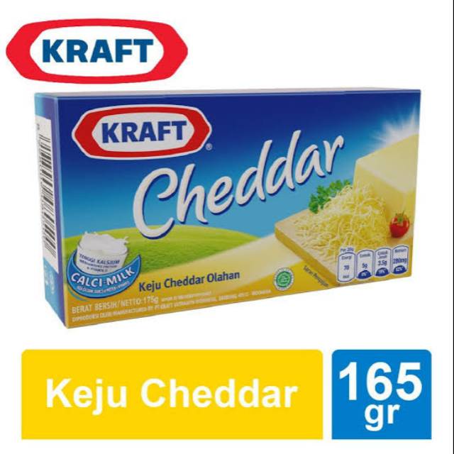 

Keju Kraft All-in-1Cheddar 165g