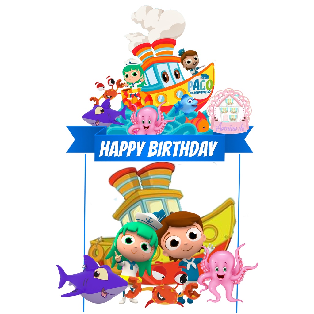PACO THE SAILOR CAKE TOPPER
