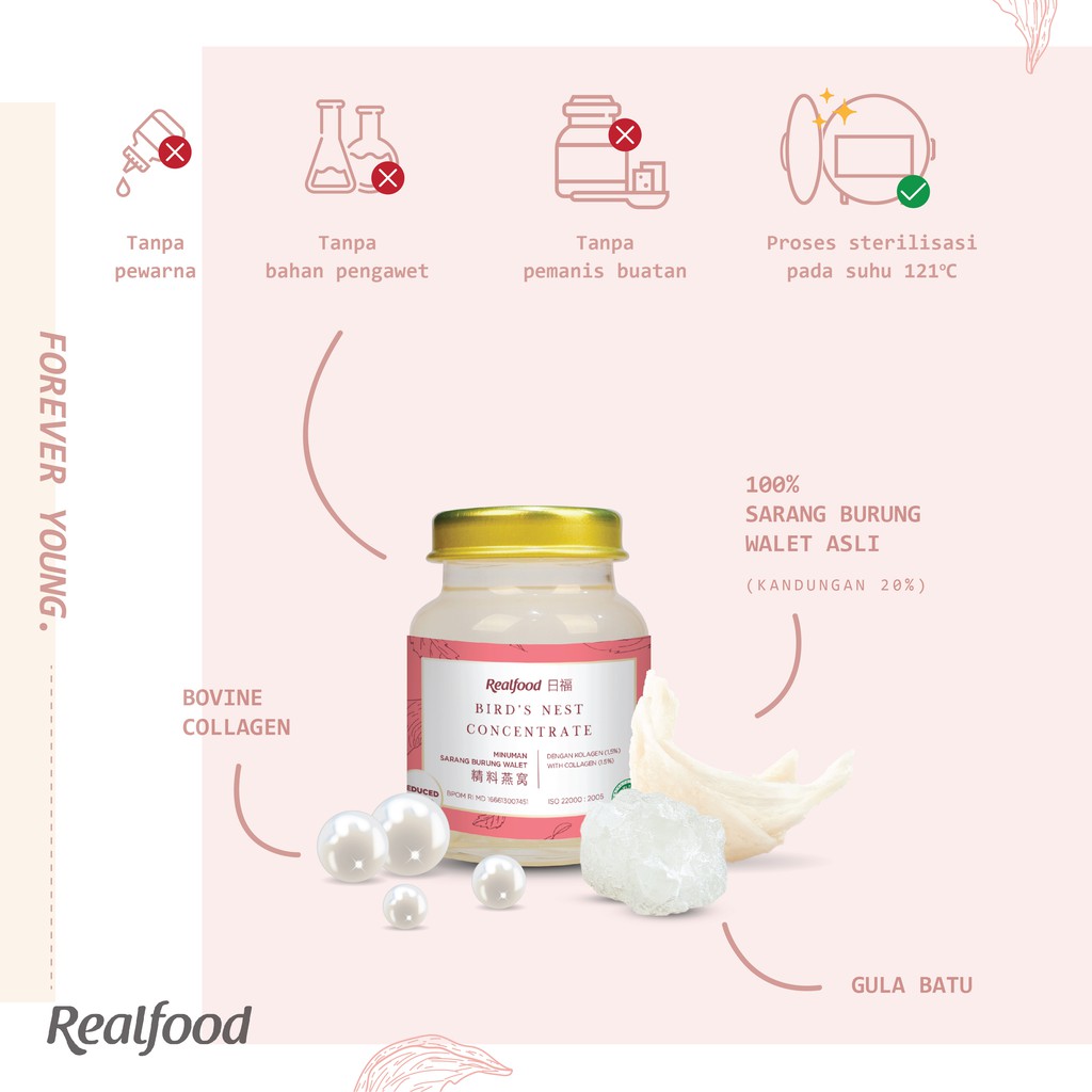 

Realfood Trial Program FOREVER YOUNG (6 X 70 ml) SARANG BURUNG WALET ASLI