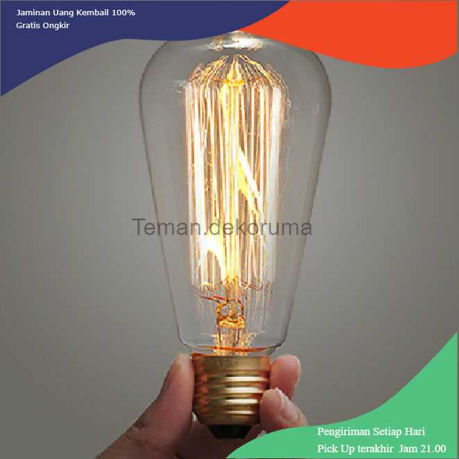 TD-DHA YNL Lampu Pijar Vintage Model Bohlam Edison - ST64