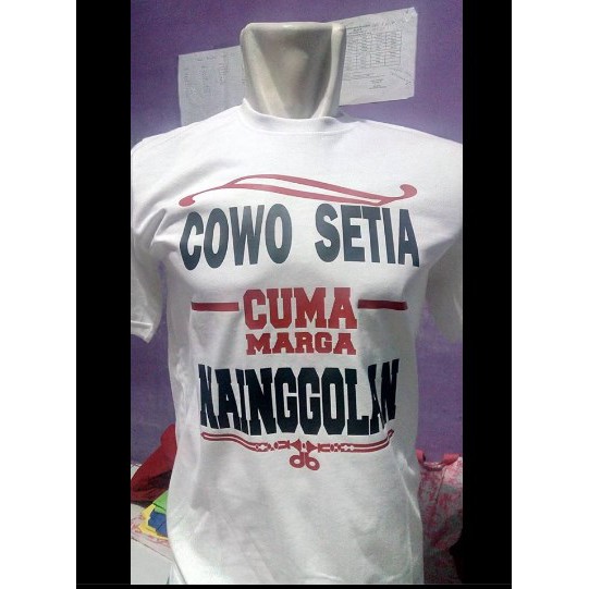 Kaos Batak Cowok Setia Cuma Nainggolan | Apparel Themes Batak