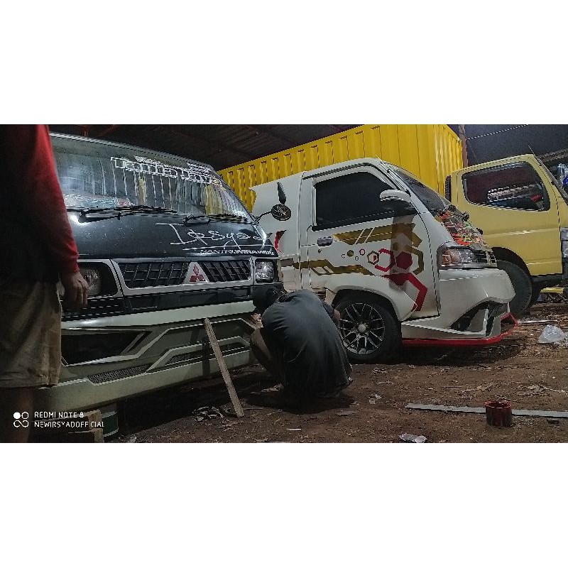 bemper depan L300 lampu sigra