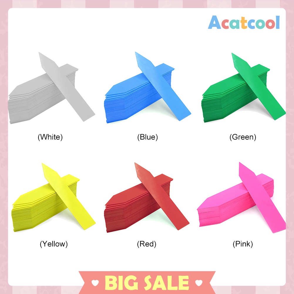 100pcs Plant Labels Plant Tags Stakes Garden Flower Pots Nursery Markers