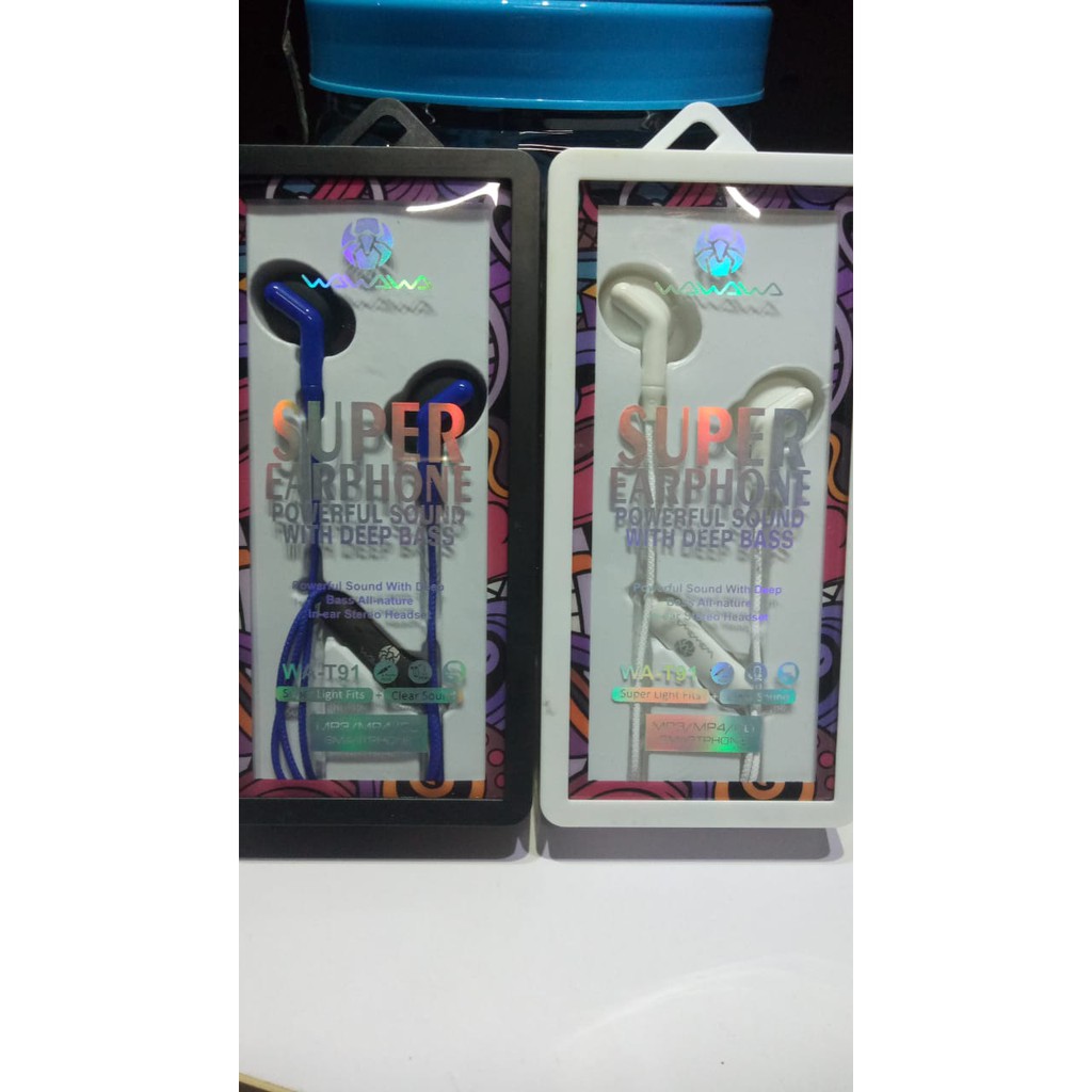 cod Headset Earphone wawawa powerful sound with deep bass