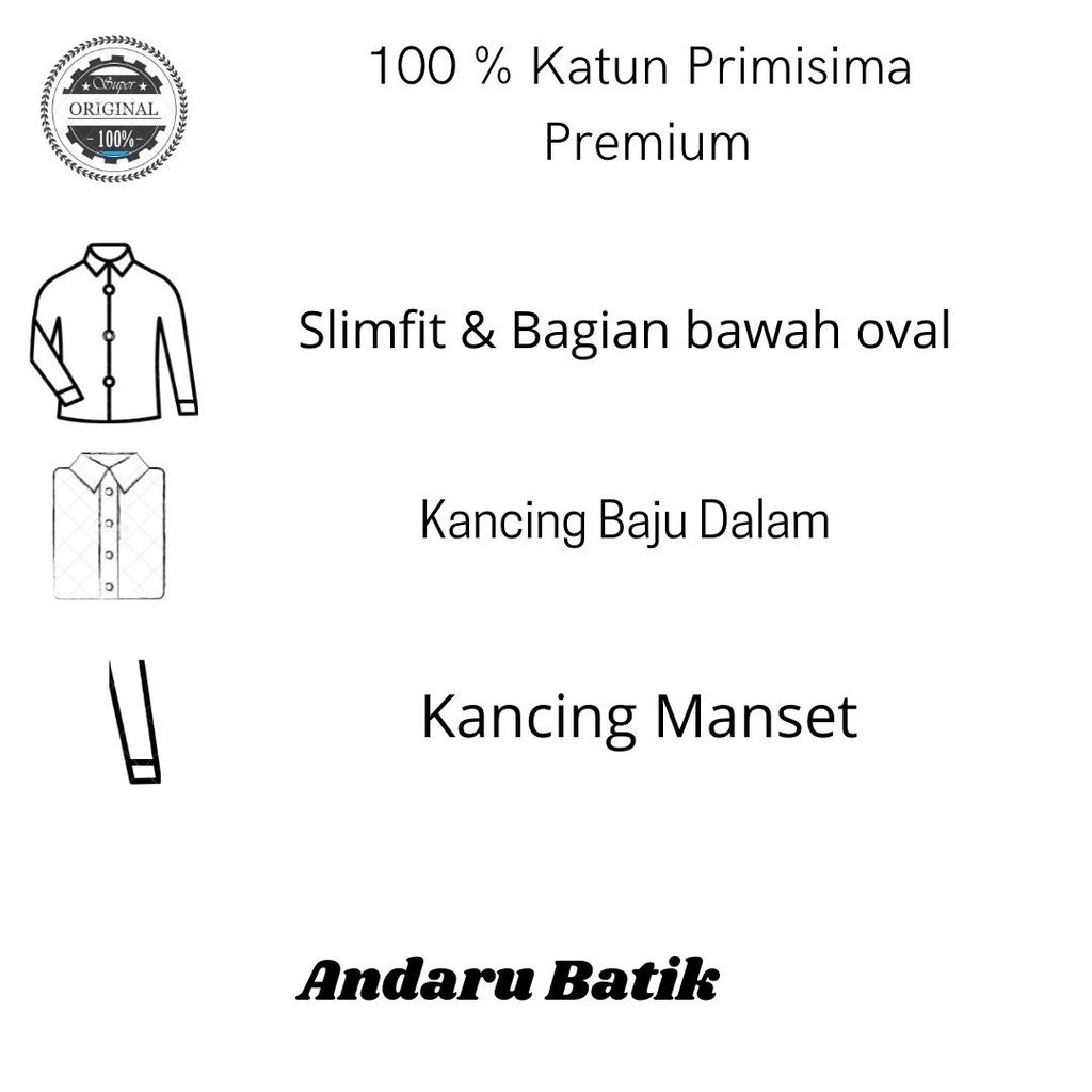 Kemaja Batik Pria Lengan Panjang Warna Hitam Lapis Furing Erro