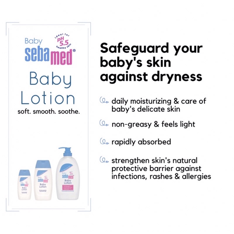 Sebamed Baby Lotion 200ml dan 100ml