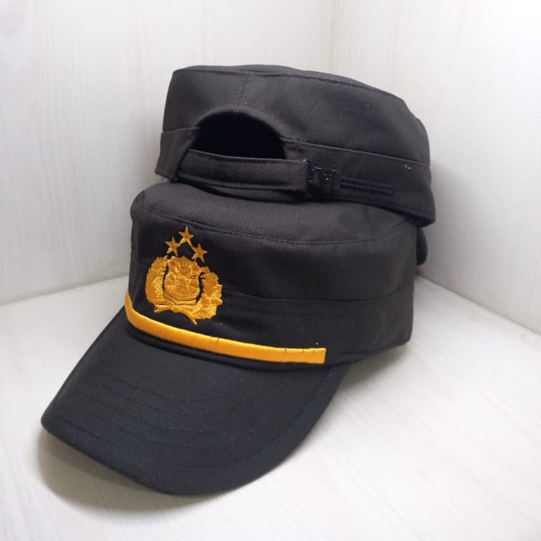 Topi Komando POL PAMA Coklat / Topi PAMA Cokelat Kopi