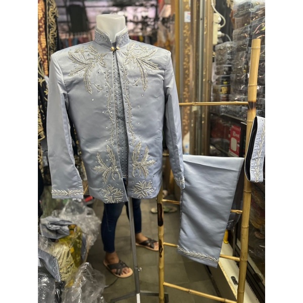 basofi silver/beskap pengantin sunda silver