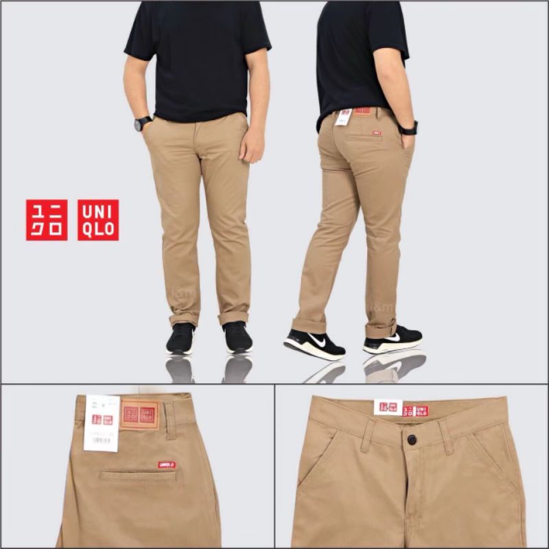 CELANA CHINO PRIA SAKU UNIQLO  IM I&M I'M UNIQLO CHINO UNIQLO CINO UNIQLO PRIA ORIGINAL-3