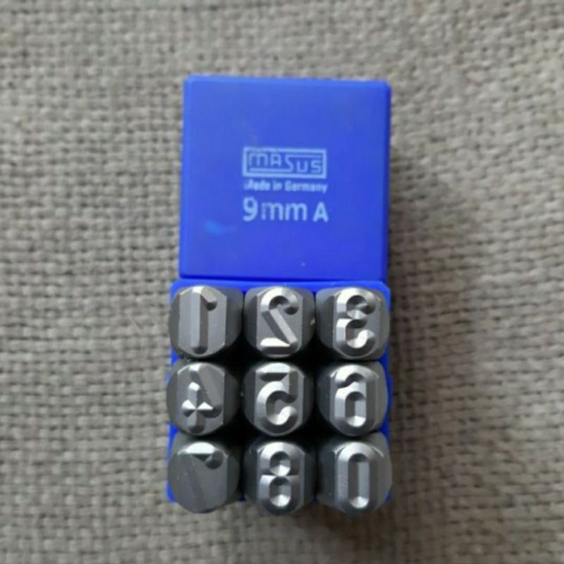 

MASUS Germany Angka Ketok 9 mm Stamp Punch Figure 0-9