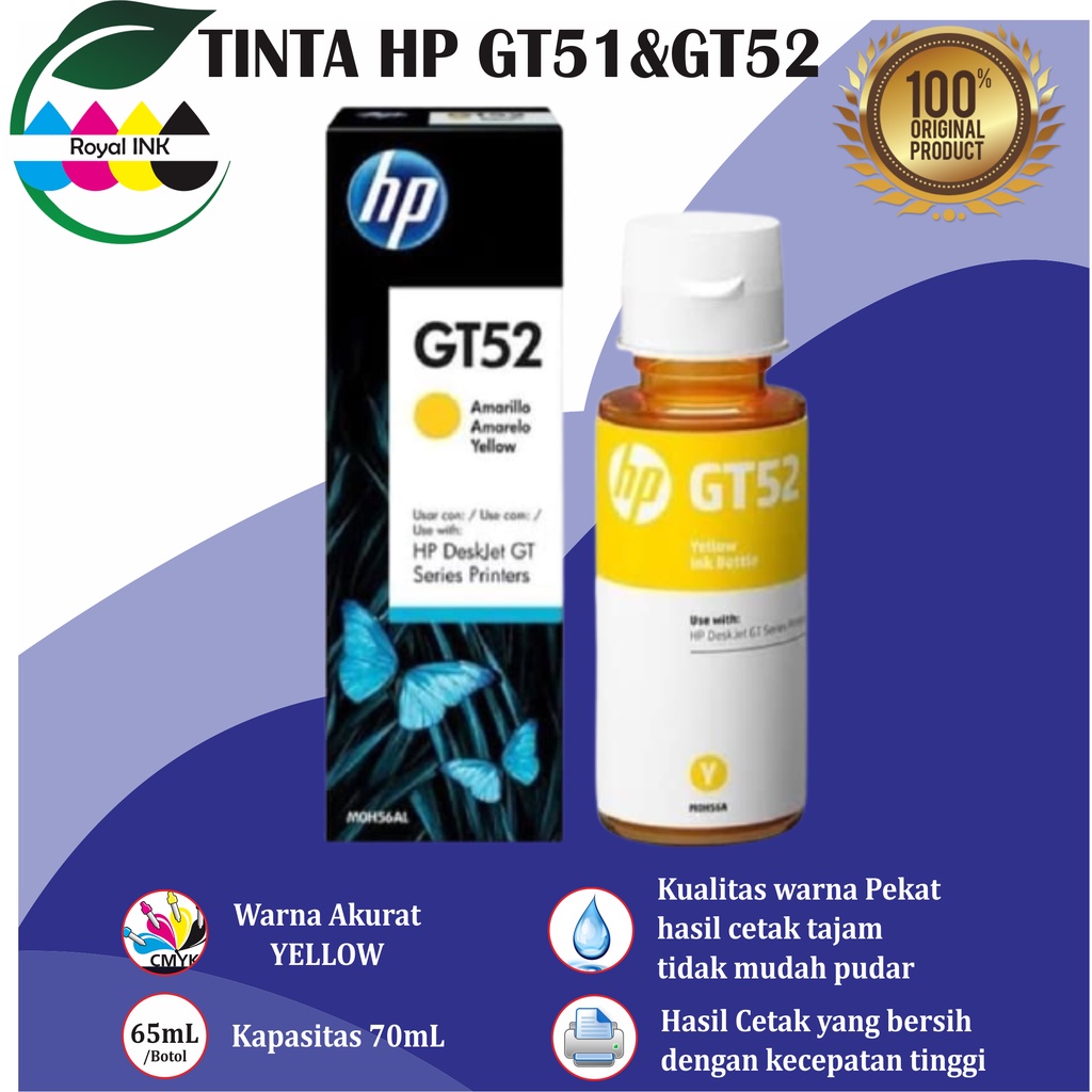 Tinta Printer HP GT-51 GT-52 HP Ink Tank 115 310 315 410 415 319 419 311 316 318 411 412 415 416 418 PREMIUM (COMPATIBLE)