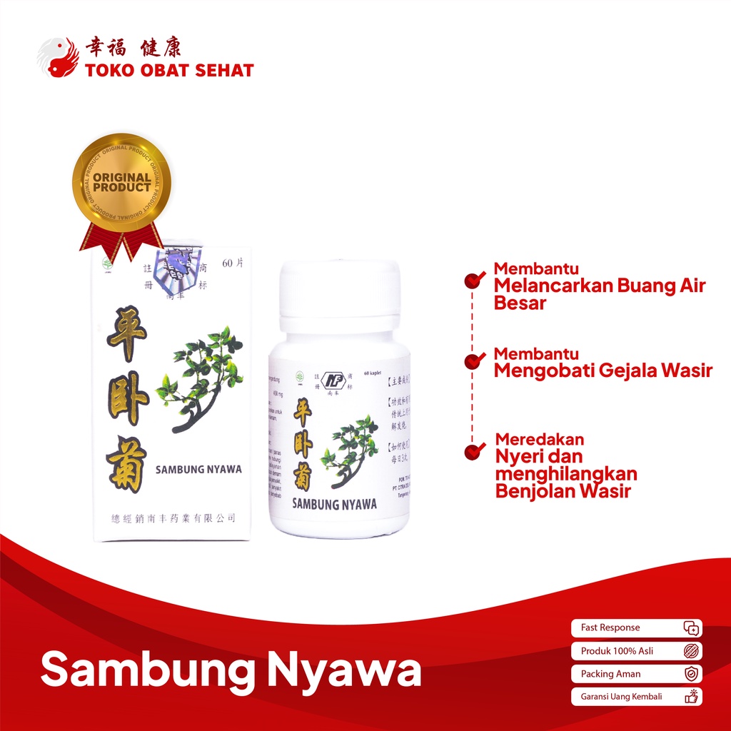 SAMBUNG NYAWA KAPLET obat wasir - ambeien herbal manjur