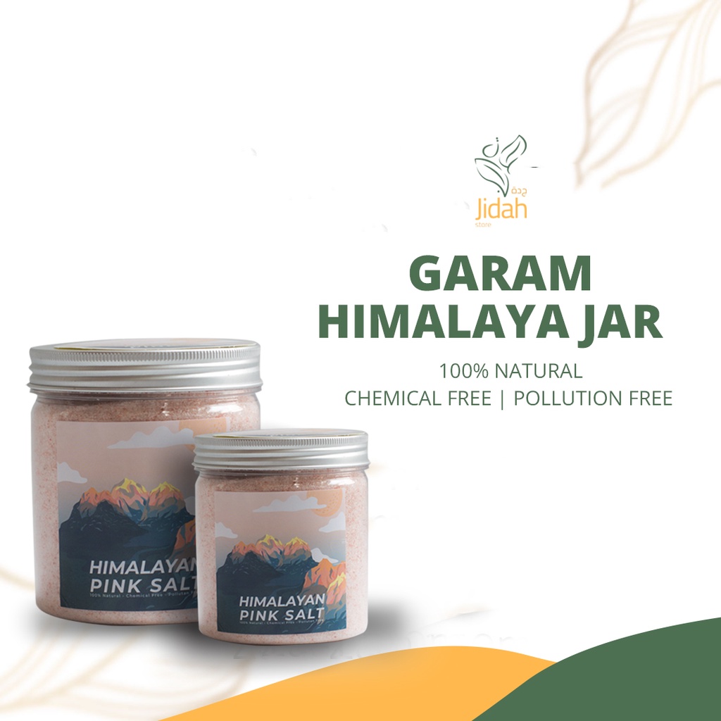 Garam Himalaya Original Natural JAR Pink Salt Premium Himalayan Salt Garam Merah Muda Halus garem himalaya halus asli merah import