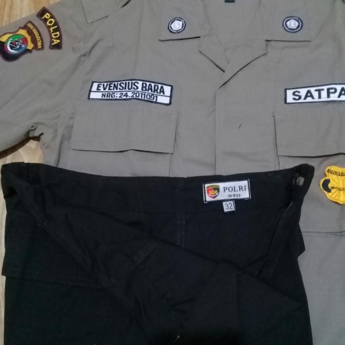baju PDL satpam jatah asli bahan ripstok/ security/ seragam baru BAGUS