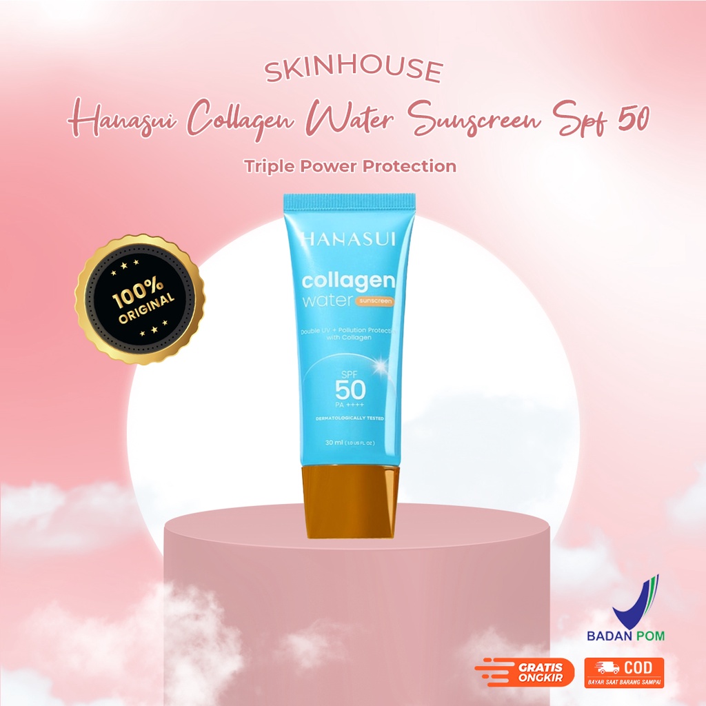 [ SKINHOUSEID ] HANASUI COLLAGEN WATER SUNSCREEN SPF 50PA+++ 30ML