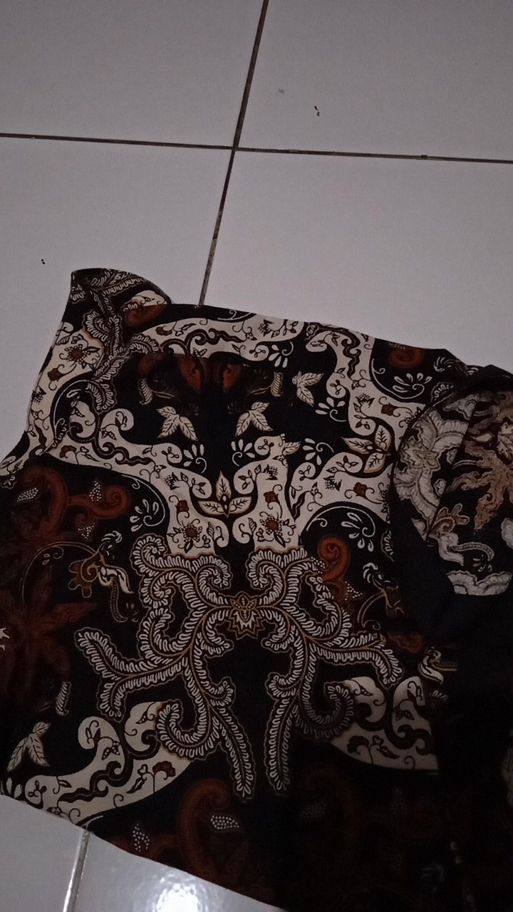 Kemeja Batik Anak Slimfit Warna Navy Batikbule