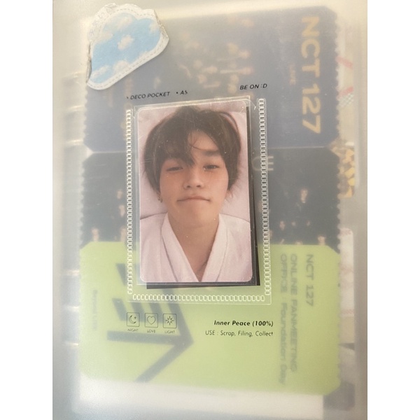 pc slowacid hoodie jaehyun, id card sticker ncit jaehyun