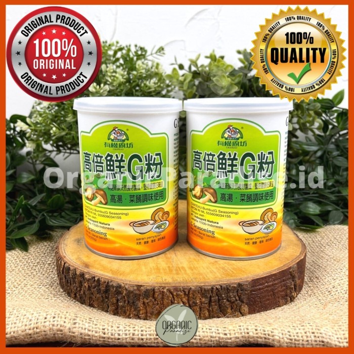 

Kaldu Jamur Non MSG G-Seasoning Vegetarian Chateau 250 gram