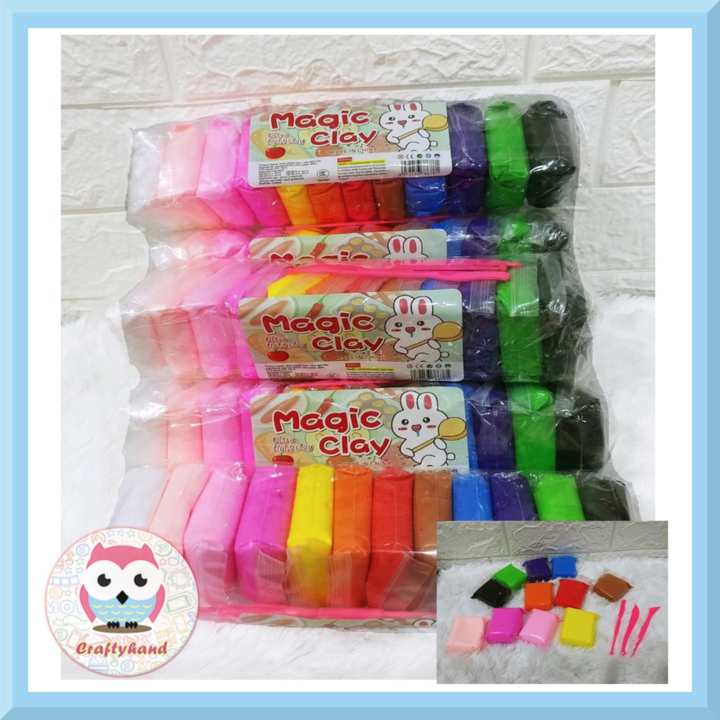 

12 WARNA Soft Clay Import/polymer clay